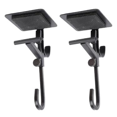 Imagem de Cryfokt 2 Unidades de Meia de Manto e Suporte de Guirlanda, Cabides de Manto de Metal Ajustáveis ​​sem Broca Com Almofada de Borracha, para Decorações de Natal, Grinaldas, Meias