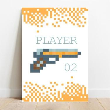 Imagem de Placa Decorativa Player 2 - TaColado, 40x60cm