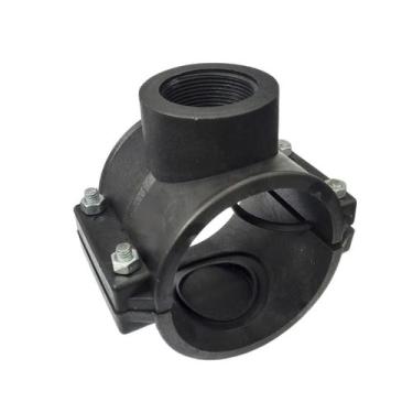 Imagem de Kit 5 Colar de Tomada 100mm x 1 1/2" Irrigação  Derivação Simples Rosc