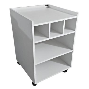 Imagem de 5 Nichos -carrinho Auxiliar P/ Cabeleireiros Estética Em Mdf