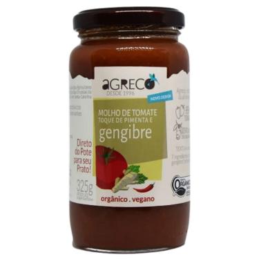 Imagem de Molho de Tomate com Pimenta e Gengibre Orgânico Agreco 325g