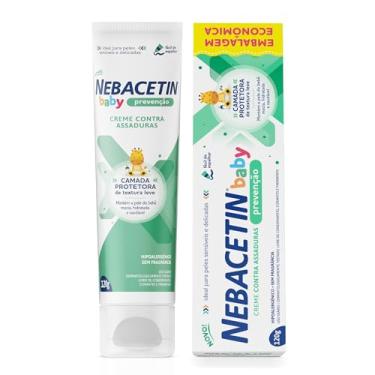 Imagem de Nebacetin Baby Prevenção Pomada Contra Assaduras 120g - Pele Macia Hidratada e Saudável, Para Peles Sensíveis e Delicadas do Bebê