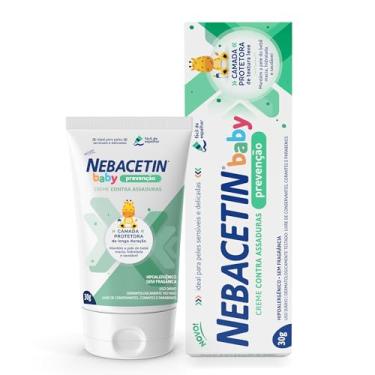 Imagem de Creme Contra Assaduras Nebacetin Baby Prevenção - Pele Macia Hidratada e Saudável, Para Peles Sensíveis e Delicadas, Creme de Assadura Bebê - 30g