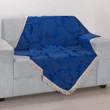 Imagem de Manta Para Sofá Casa Linda - Gabi Flor , Azul Bic