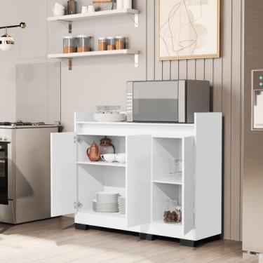 Imagem de Buffet Sala de Jantar Com 3 Portas Retrô Aparador Cantinho do Café Ryz