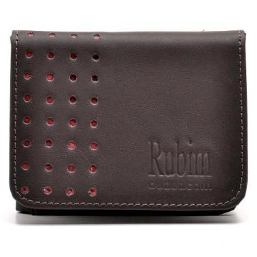 Imagem de Carteira Masculina Couro Porta Cartões Com Perfuros Moderna - Rubim Ca
