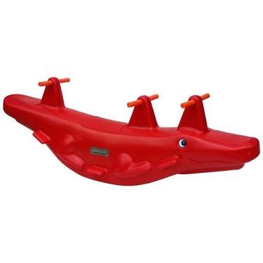 Imagem de Gangorra Crocodilo 3 lugares Ranni Play - Ranni Play , Vermelho