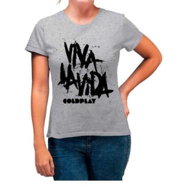 Imagem de Camiseta Feminina  Banda Coldplay Viva Lá Vida - Baby Look! - SEMPRENA