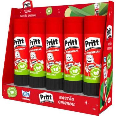 Imagem de Cola em Bastão PRITT 40 Gramas Pacote com 5 Unidades - Henkel