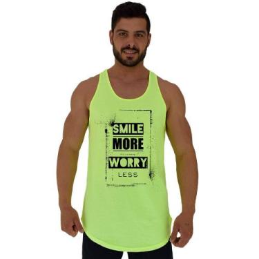 Imagem de Regata Longline Estampada Masculina MXD Conceito Smile More, EG, Amare
