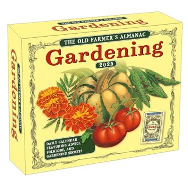 Imagem de Calendário diário de mesa The Old Farmer's Almanac 2025: calendário de jardinagem em caixa com dicas do dia a dia, folclore, conselhos e segredos de plantio