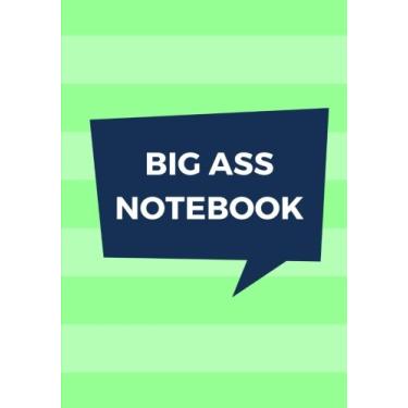 Imagem de Caderno Big Ass: 500 páginas, caderno extra grande, diário, pautado, listras verdes legais, capa macia (7 x 10)