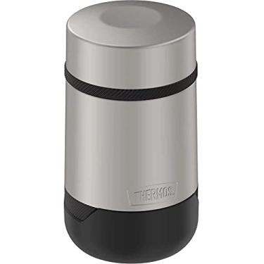 Imagem de ALTA SERIES BY THERMOS Pote de aço inoxidável 510 g, aço fosco/preto expresso