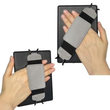 Imagem de Gowjaw Alça de mão segura para Kindle e tablets de 6 a 7 polegadas, alça para tablet eReaders Fire - Kobo/Voyaga/Lenovo/Sony Kindle E-Book Tablet (cinza)