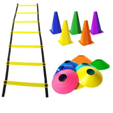 Imagem de Kit de Agilidade e Treinamento Funcional, 5 Chapéus, 5 Cones