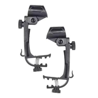 Imagem de 2 Suportes De Microfone Para Bateria E Percussão Tipo Clamp - Smart