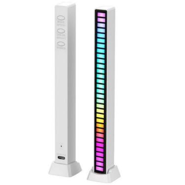 Imagem de Barras De Led Sensor Rítmica Rgb Torre Musica Controle Som - Mixmercad