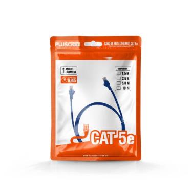 Imagem de  PlusCable -  Patch Cord - Cabo de Rede Cat.5E 1.5M PC-ETHU15BL  - Plu