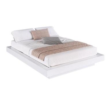 Imagem de Cama Casal Queen Suspensa 140/160 Zurique Branco - Art in Móveis