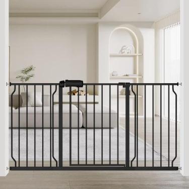 Imagem de Portão de Segurança para Bebê Fairy Baby Extra Wide Preto - 146-157cm 