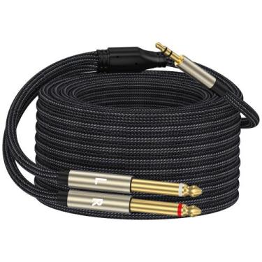 Imagem de Cabo Divisor ZTOXLR 3,5mm (1/8) TRS para 2x 6,35mm (1/4) TS Mono