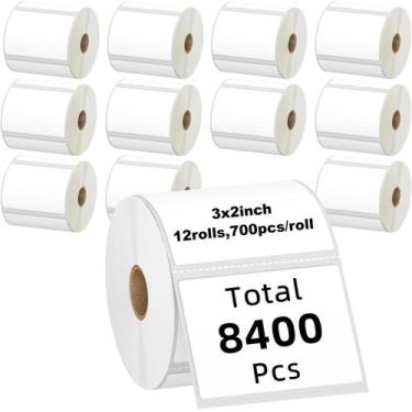 Imagem de Etiquetas Térmicas Kingtac 3x2 (76mm x 51mm) - 8400 Etiquetas (12 Rolo