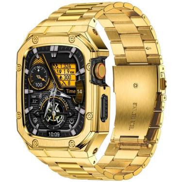 Imagem de Pulseira de Relógio BAITEYOU em Aço Inoxidável para Apple Watch 46mm