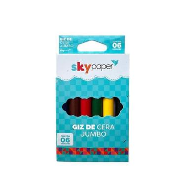 Imagem de Giz De Cera Jumbo 06 Cores SK1103 - Skypaper