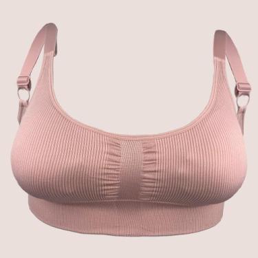 Imagem de Sutiã Comfort Zee Rucci Com Bojo Removível Sem Costura, Blush, 46