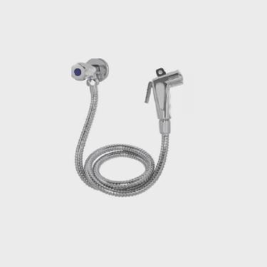 Imagem de Ducha Higienica Junior Gatilho Cromado 1/4 Volta Rainha Metais