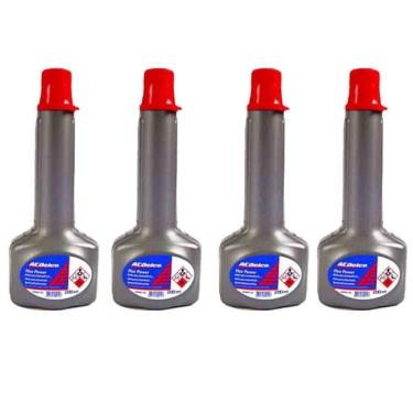 Imagem de Kit 4 aditivo combustível acdelco flex power motores gm
