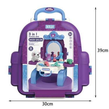 Imagem de Penteadeira Brinquedo Infantil Maleta Banho e Tosa