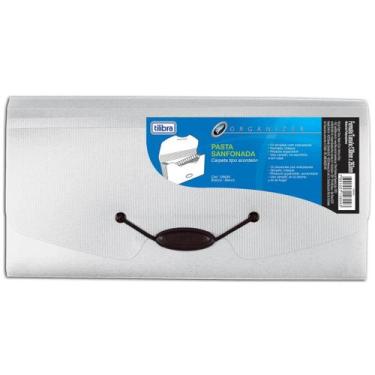 Imagem de Pasta Sanfonada Polipropileno 0,65mm 12 Divisórias Cheque Organizer Cr