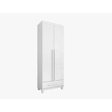 Imagem de Roupeiro Dubai 2 Portas Branco - RV Móveis