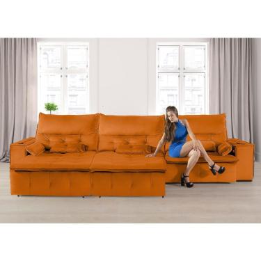 Imagem de Sofá Elétrico Vibro Massagem Fusion 3,90m-chumbo