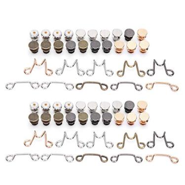 Imagem de Fivela da cintura grcfumo, conjunto de extensão de fivela da cintura, botão de extensor da cintura Jean Jean, fivela de cintura da margarida ajustável para decoração de roupas