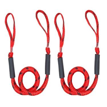 Imagem de NIUTRIP Linha de doca de barco elástico, corda de amarração para doca corda de ancoragem extensível com flutuador de espuma para barco pontão, jet ski, seadoo, waverunner, caiaque, presentes de barco