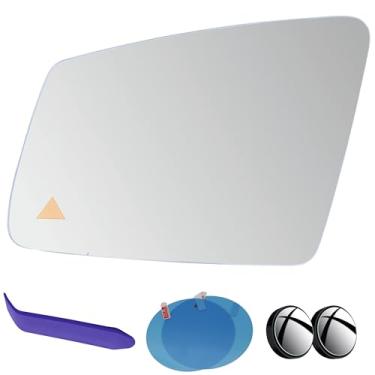 Imagem de EAP Substituição de vidro do espelho lateral do motorista compatível com Mercedes A B C CL CLA CLS E S GLK GLA, aquecido com ponto cego, 212-810-15-21, 212-810-22-21, 212-810-33-21, 246-810-05-21,