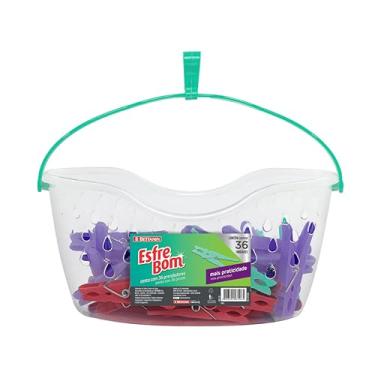Imagem de EsfreBom - Cesto Plástico para Armazenagem com 36 Prendedores, Bettanin