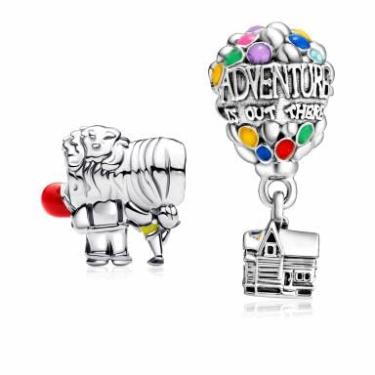 Imagem de MSPOVOF Amuletos de coração de flor de animal, contas para pulseiras e colares, pingentes de prata esterlina S925, para mulheres, joias de presente, Zircônia cúbica, Zircônia cúbica