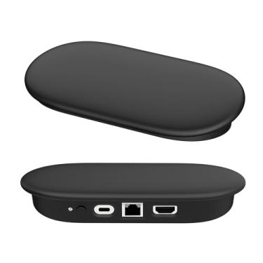 Imagem de Capa de silicone para Google TV Streamer 4K 2024, capa protetora para Google TV Streamer 4K Host Box, proteção antiderrapante contra arranhões e choque (preto)