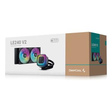 Imagem de Water Cooler 240mm ARGB Deepcool LE240 V2 P/ Cpu Amd Intel