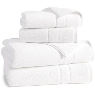 Imagem de Jogo de Toalhas de Luxo, Absorventes e Macias com 4 Peças e Material 100% Algodão, Brooklinen