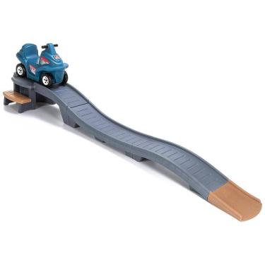 Imagem de Carrinho de Empurra com Montanha Russa para Ambientes Internos e Externos, 2 a 5 Anos, Step2, Cinza e Azul