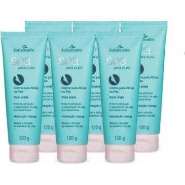 Imagem de Kit Com 6 Creme Para Afinar os Pés com Uréia Spa 120g Sofisticatto-Unissex
