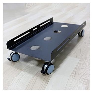 Imagem de Suporte de PC grande suporte móvel suporte de computador principal, carrinho de CPU com rodas de rodízio de bloqueio adequado para a maioria dos PCs, suporte de prateleira de proteção de capa de CPU