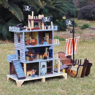 Imagem de Casa e Barco do Pirata Jack (A162) - Eva Toys