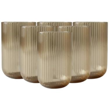 Imagem de Jogo Com 6 Copos De Vidro Versalhes Âmbar 460ml