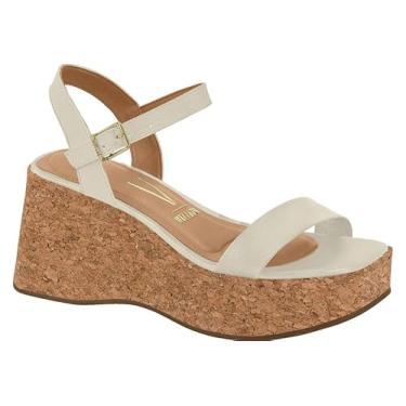 Imagem de Sandalia Plataforma Feminina Vizzano (Branco Off| Natural, BR, Adulto, Numérico, 36)
