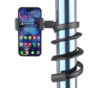 Imagem de housailei Suporte de celular portátil, flexível, ajustável, multiuso e versátil, para celular, multifuncional e universal, para pendurar no carrinho, cama, cadeira, carro, bicicleta, 61 cm